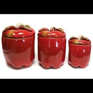 Apple canisters for the kitchen